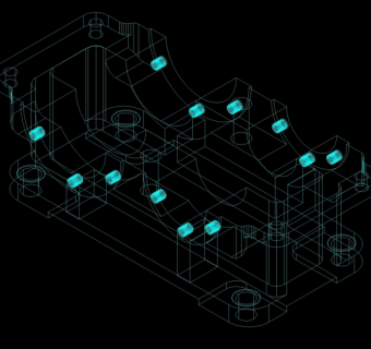 减速器箱CAD机械图纸