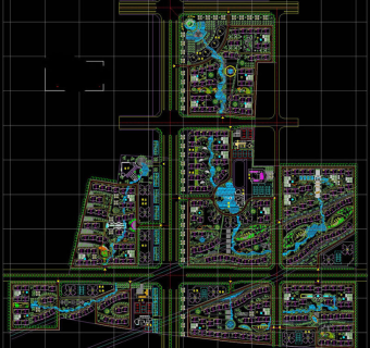 小区规划总图cad图纸