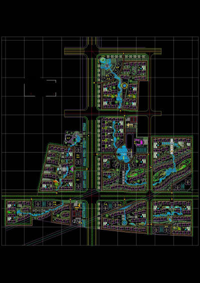 小区规划总图cad图纸