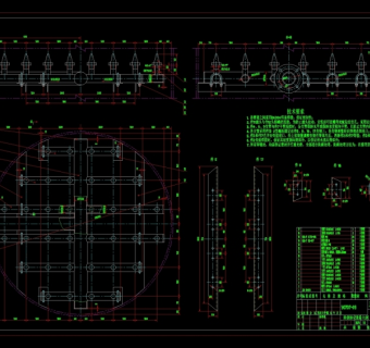 离子交换器素材CAD机械图纸