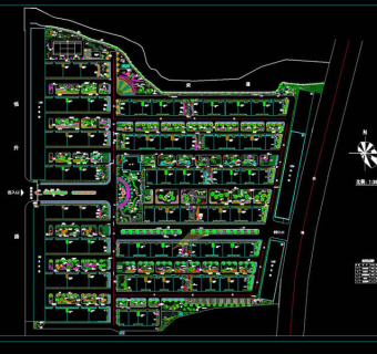 小区景观规划方案cad图纸
