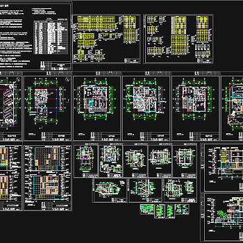 别墅全套建施图CAD图纸