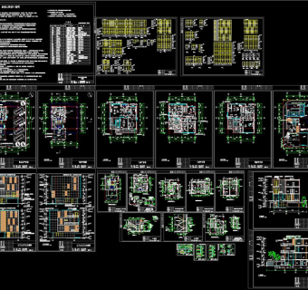 别墅全套建施图CAD图纸