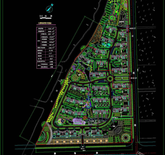 中新花园规划设计cad图纸