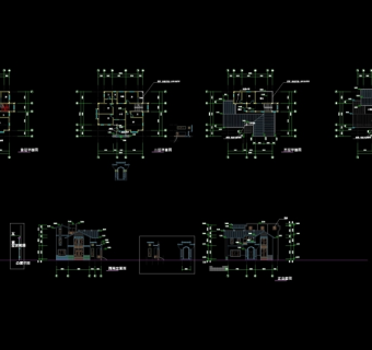 别墅装修CAD图纸