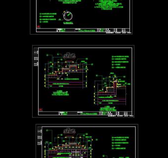 水池做法cad图纸