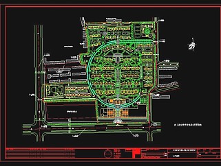 经典实用居住小区规划CAD平面设计施工图
