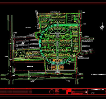 经典实用居住小区规划CAD平面设计施工图