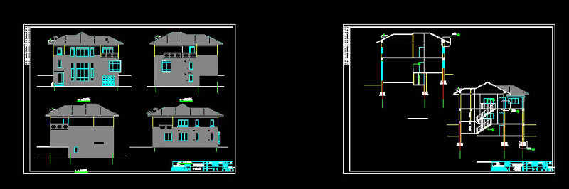 别墅平面CAD图纸