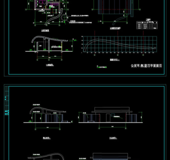 厕所cad景观详图素材