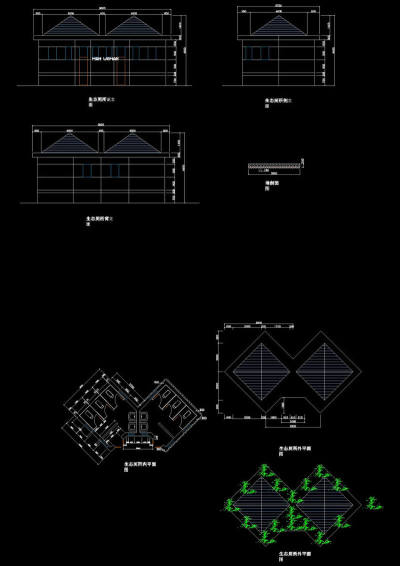 厕所cad景观图素材