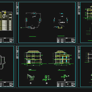独立别墅CAD图纸