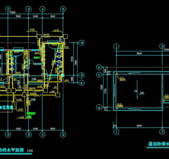 厕所cad图纸素材