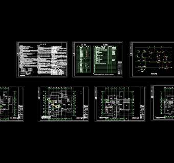 给排水平面图CAD图纸