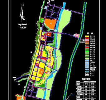 龙龙潭古镇景观与保护规划cad设计图