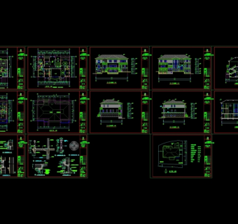 别墅设计CAD图纸