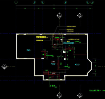 地下室cad图纸