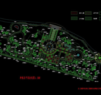 绿化配置cad图素材