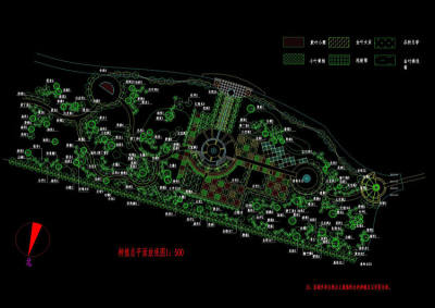 绿化配置cad图素材