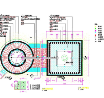 铺装cad景观细部图稿素材