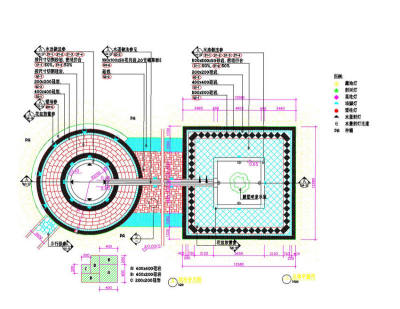 铺装cad景观细部图稿素材
