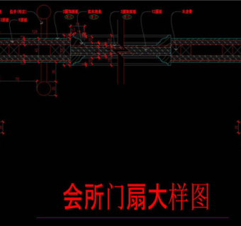 门扇大样图CAD图纸