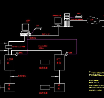 某地下停车场建筑设计系统cad图纸