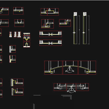 标准天花大样图集cad图纸