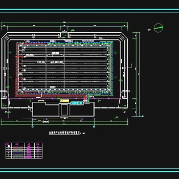 游泳池建筑设计cad平面施工图