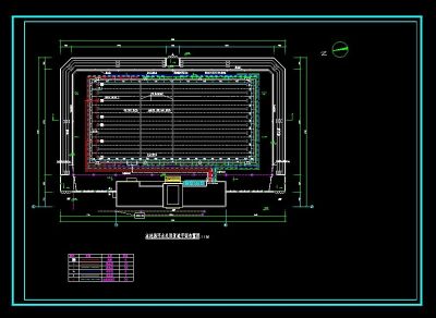 游泳池建筑设计cad平面施工图
