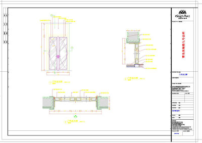 门节点cad图稿