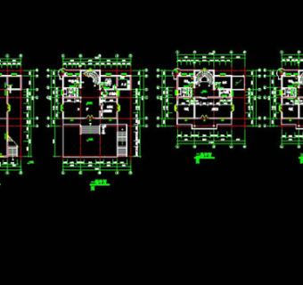 江南民居cad图纸