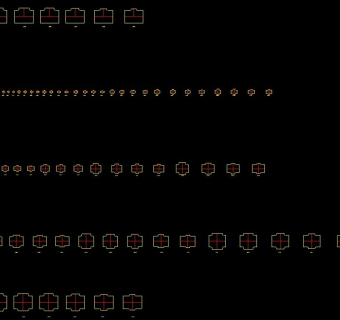 钢制弯头三通四通大小头CAD图