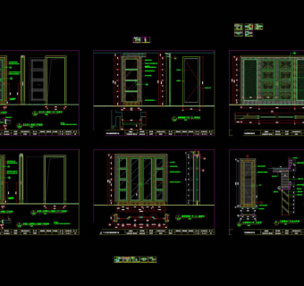 趟门设计cad图纸