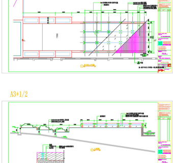 地下车库车行入口CAD图纸