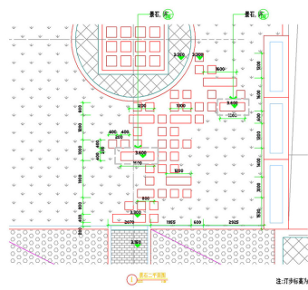 汀步平面图CAD图纸