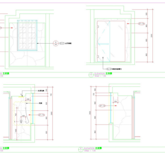 主卫淋浴间cad图纸