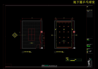 cad乒乓球室3D模型