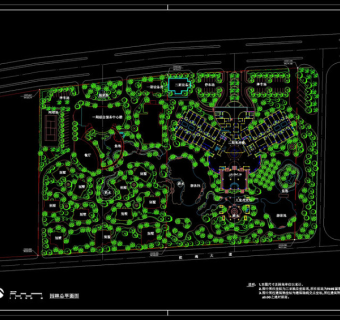海南三亚度假景观cad图纸