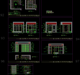 衣柜大样cad图纸