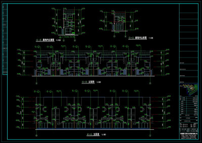 联排住宅cad图纸