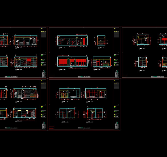 户型会所cad设计图