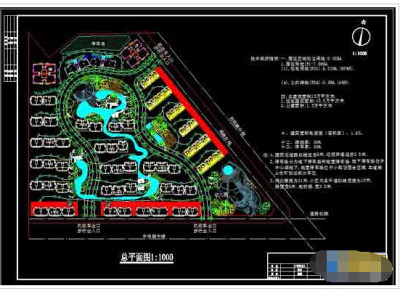 住宅小区景观绿化及规划总平面cad设计施工图