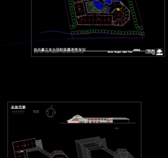 文化中心cad建筑图