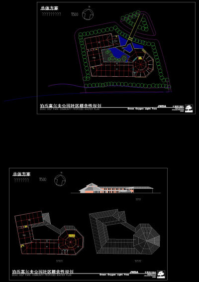 文化中心cad建筑图