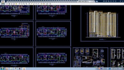 某大型高层公寓CAD设计施工图纸