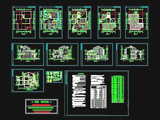别墅建筑CAD图纸