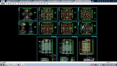 18层框架核心筒建筑全套cad施工图