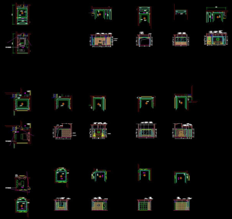 卧室书房cad图纸