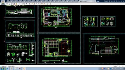 高校大型食堂全套cad建筑施工图纸4